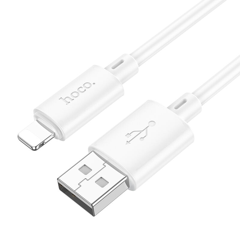 USB кабель шт.USB (A) - шт.Lightning 1,0м, 2,4А, белый X88 Hoco 1