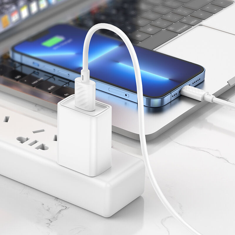 USB кабель шт.USB (A) - шт.Lightning 1,0м, 2,4А, белый X88 Hoco 4