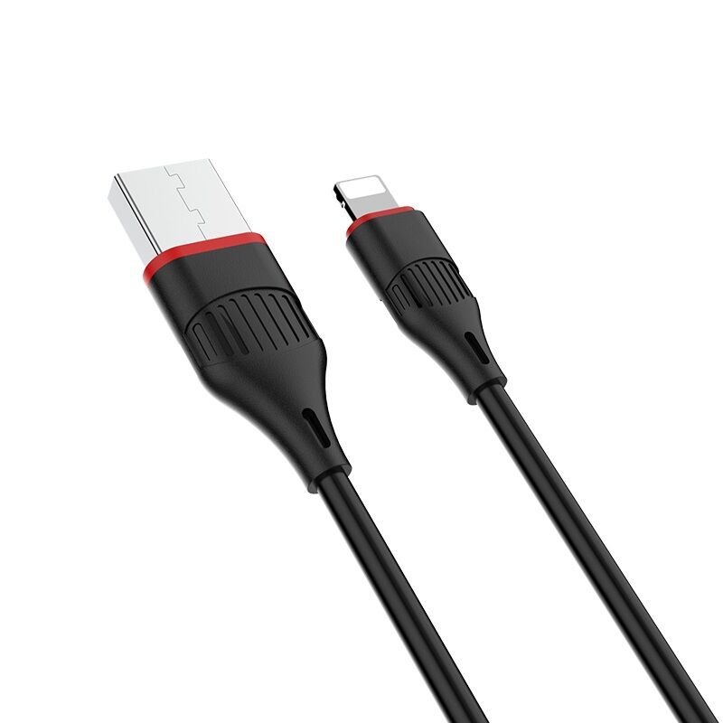 USB кабель 3в1 (Lightning, microUSB, Type-C) 1,0м, черный BX17 "Borofone" 3