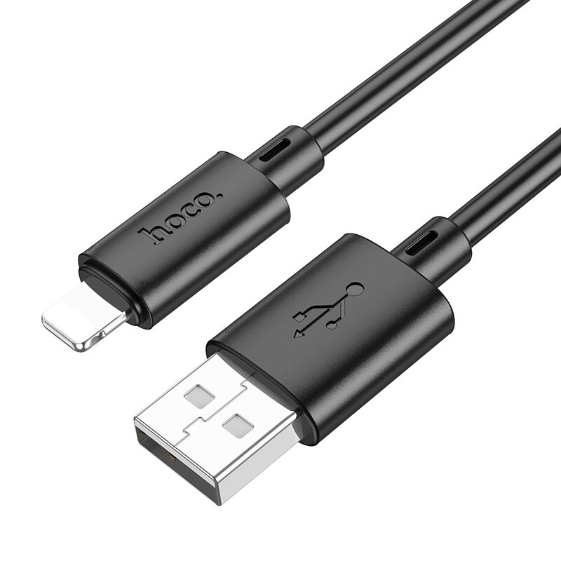USB кабель шт.USB (A) - шт.Lightning 1,0м, 2,4А, черный X88 Hoco 1