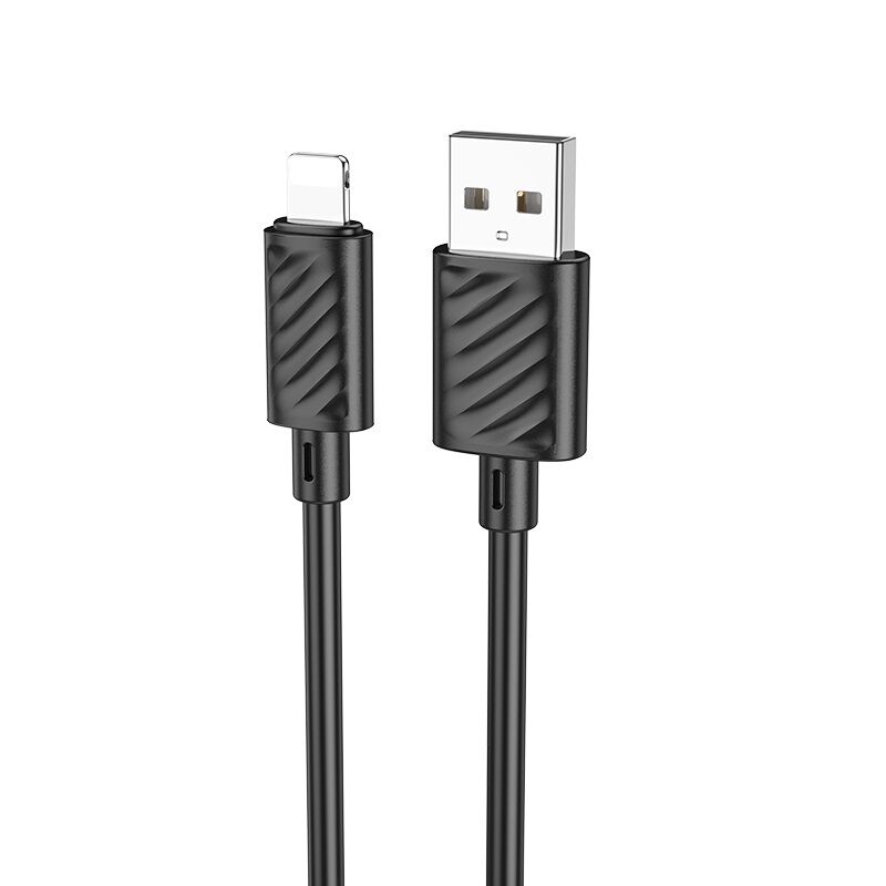 USB кабель шт.USB (A) - шт.Lightning 1,0м, 2,4А, черный X88 Hoco 2