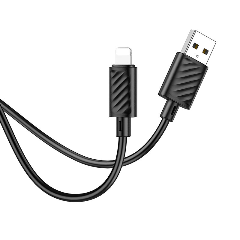 USB кабель шт.USB (A) - шт.Lightning 1,0м, 2,4А, черный X88 Hoco 3