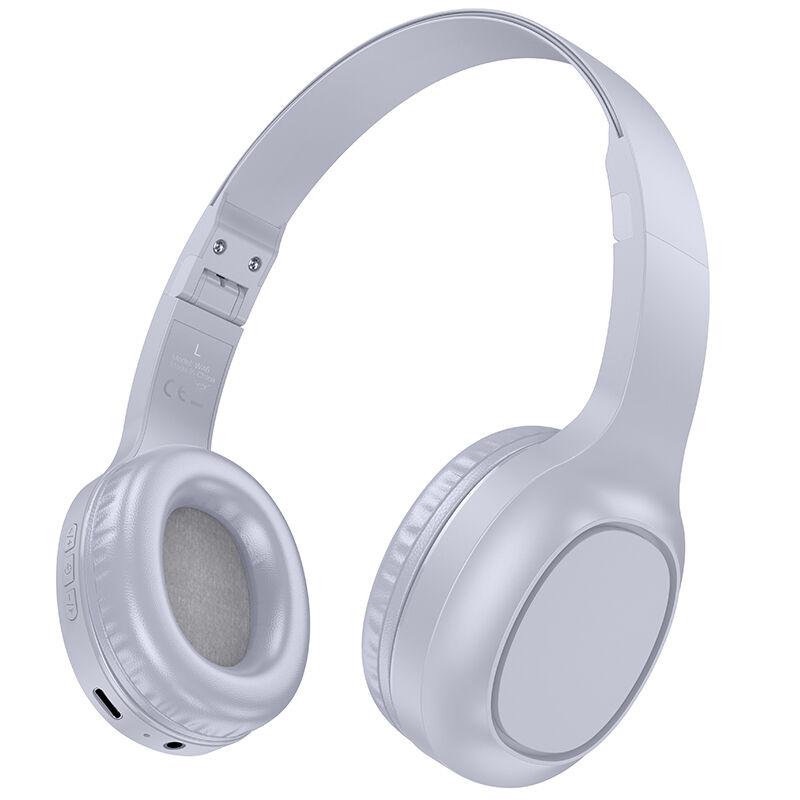 Наушники беспроводные с микрофоном Bluetooth 5.3, W46 Hoco, серый 1