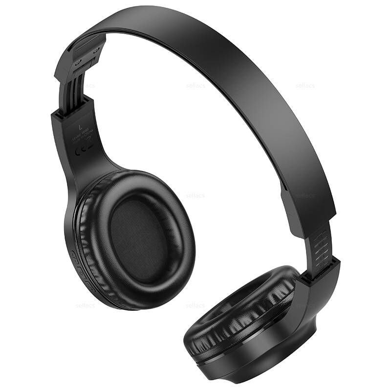 Наушники беспроводные с микрофоном Bluetooth 5.3, W46 Hoco, чёрный 2