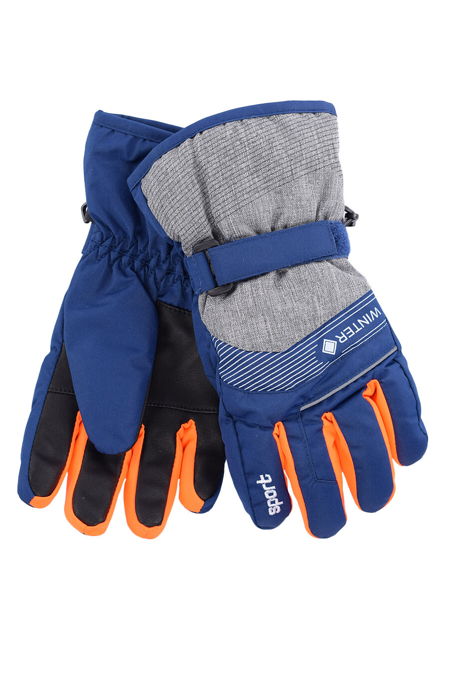 Перчатки подростковые Finox GT-201 (синий/оранж 12-14)