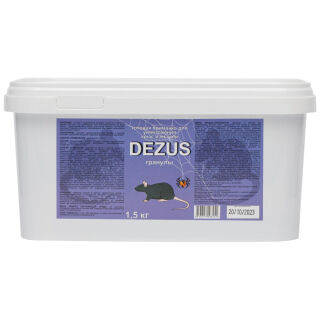 Dezus (Дезус) приманка от грызунов, крыс и мышей (гранулы), 1,5 кг DEZUS