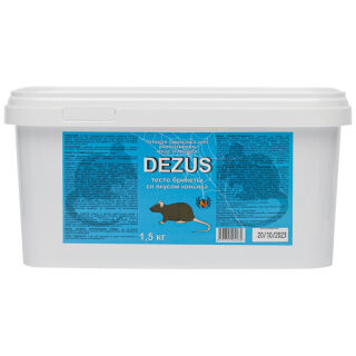 Dezus (Дезус) приманка от грызунов, крыс и мышей (тесто-брикеты) (коньяк), 1,5 кг DEZUS