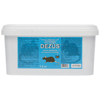 Dezus (Дезус) приманка от грызунов, крыс и мышей (тесто-брикеты) (печенье), 1,5 кг DEZUS