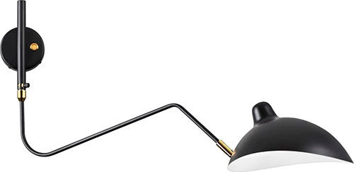 Настенный светильник Odeon Light WALLI, черный/золотой (4830/1W) WALLI черный/золотой (4830/1W)