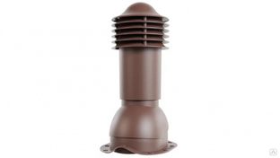 Труба вентиляционная для металлочерепицы (утеплённая) D-110/125мм, h-650мм, RAL8017 