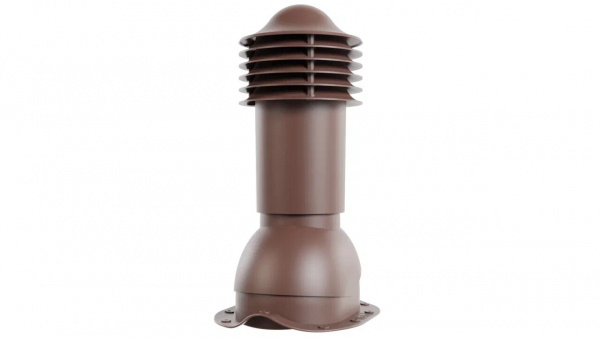 Труба вентиляционная для металлочерепицы (утеплённая) D-150мм, h-650мм, RAL8017