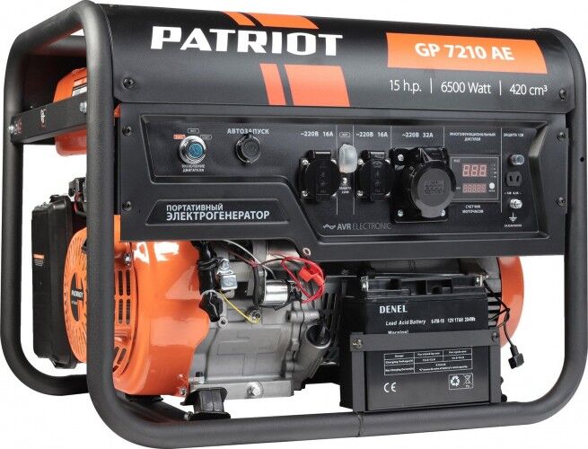 Генератор бензиновый PATRIOT GP 7210 AE с возможностью автоматизации 474101590