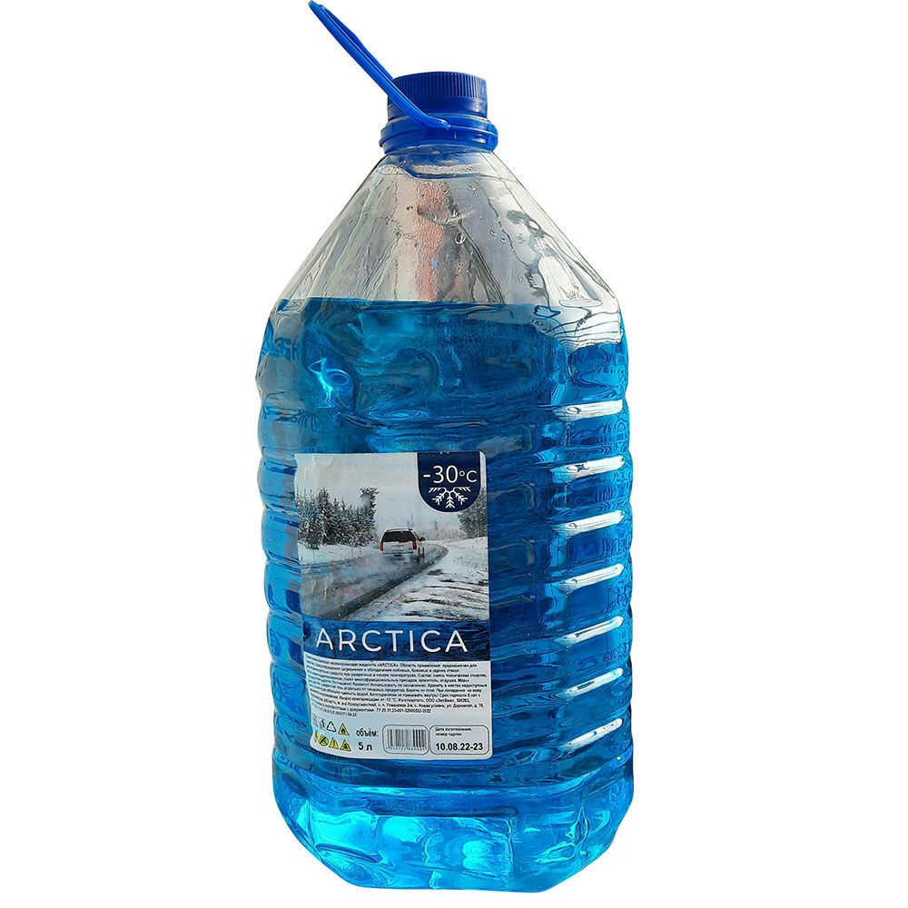 Незамерзающая стеклоомывающая жидкость (Синяя) (до -30°C) ARCTICA 4,5 л