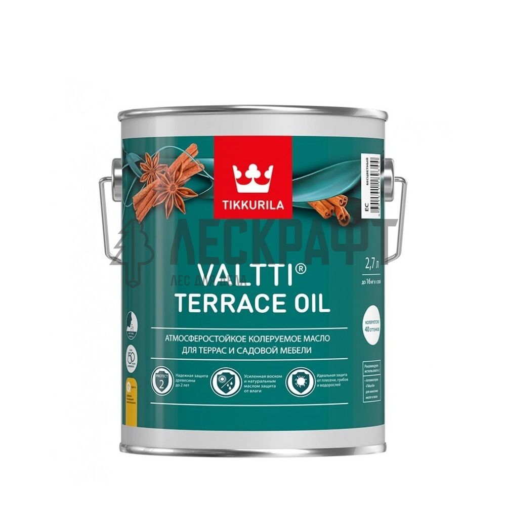 Масло для террас VALTTI TERRACE OIL EC 9 л Tikkurila