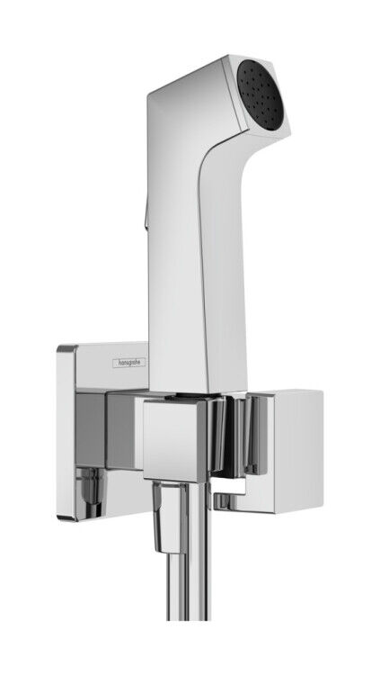 Гигиенический душ Hansgrohe, Bidette E EcoSmart+, лейка душевая гигиеническая для разбрызгивания воды с кнопкой 29231000
