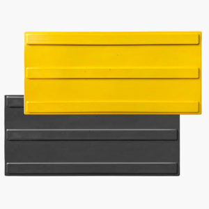 Тактильный указатель (плитка) направляющий, пвх, желтый/черный, 300*138 мм Артикул 0105