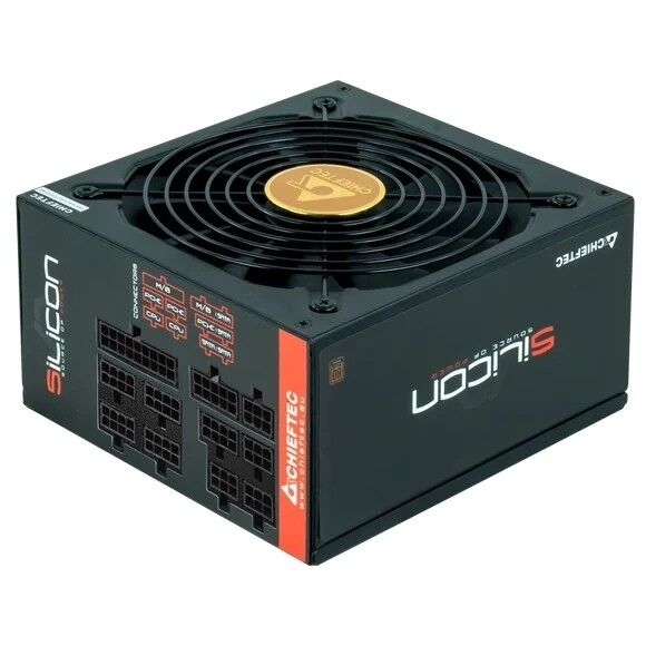 Блок питания Chieftec Silicon SLC-850C (ATX 2.3, 850W, 80 PLUS BRONZE, Active PFC, 140mm fan, Full Cable Management) Ret