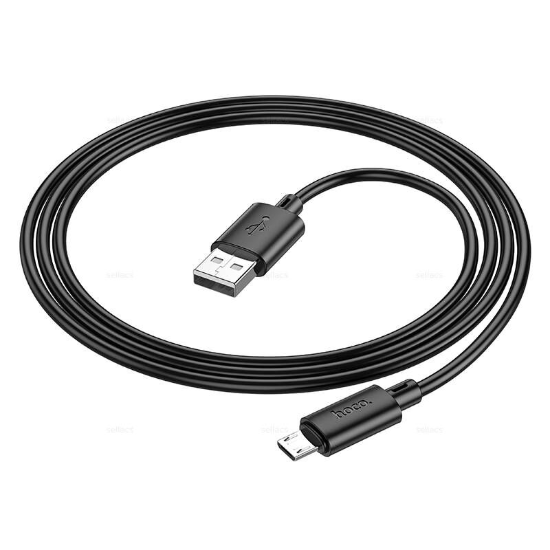 USB кабель для зарядки micro USB "Hoco" X88 2.4А, 1.0м, чёрный 1