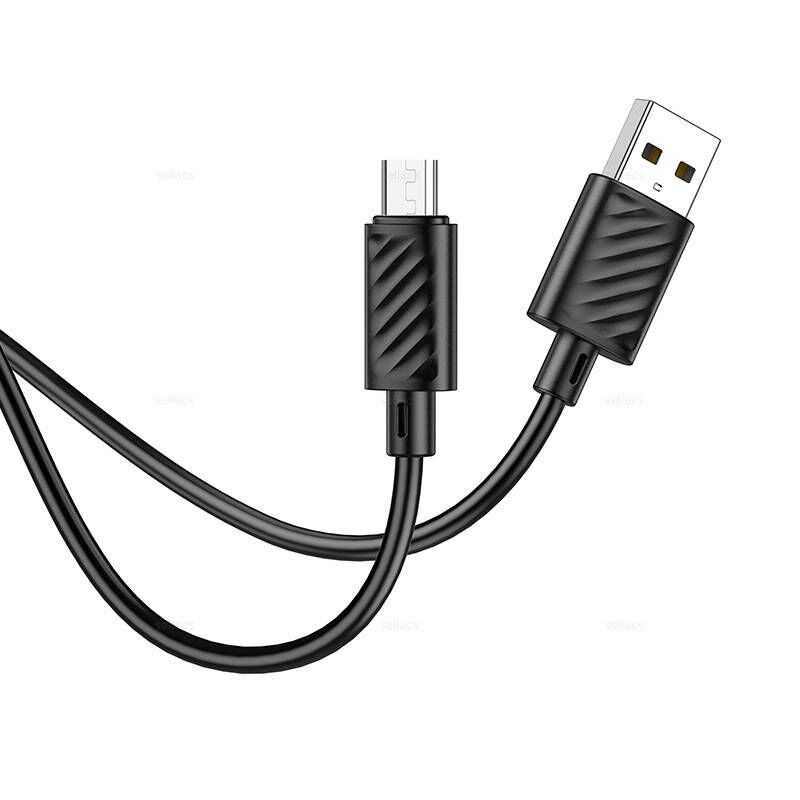 USB кабель для зарядки micro USB "Hoco" X88 2.4А, 1.0м, чёрный 2