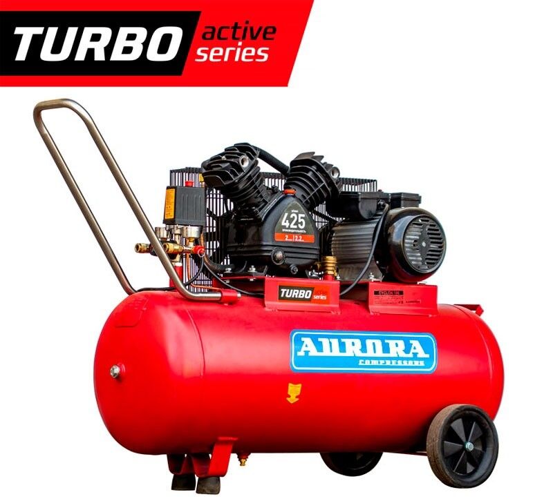 Компрессор поршневой ременной Aurora Cyclon-100 Turbo active series