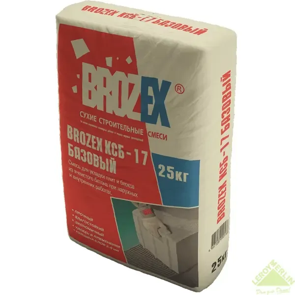 Клей для блоков Brozex КСБ-17 25 кг