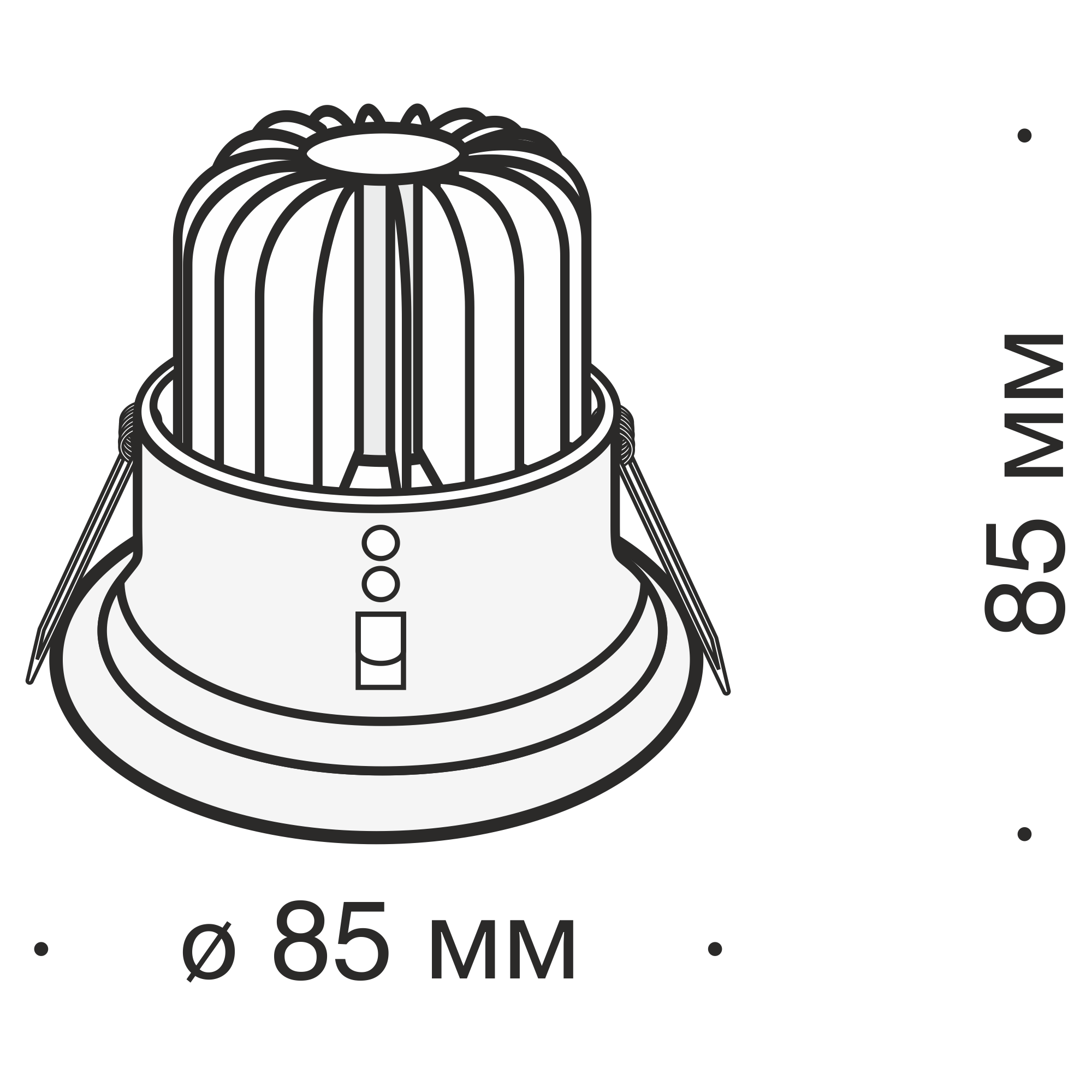 Встраиваемый светильник Technical DL034-2-L8B 2