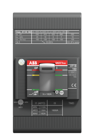 XT1C 160 TMD 125-1250 3p F F 1SDA067398R1 Выключатель автоматический ABB