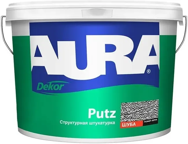 Структурная штукатурка Aura Аура Dekor Putz Шуба 25 кг 2.5 мм