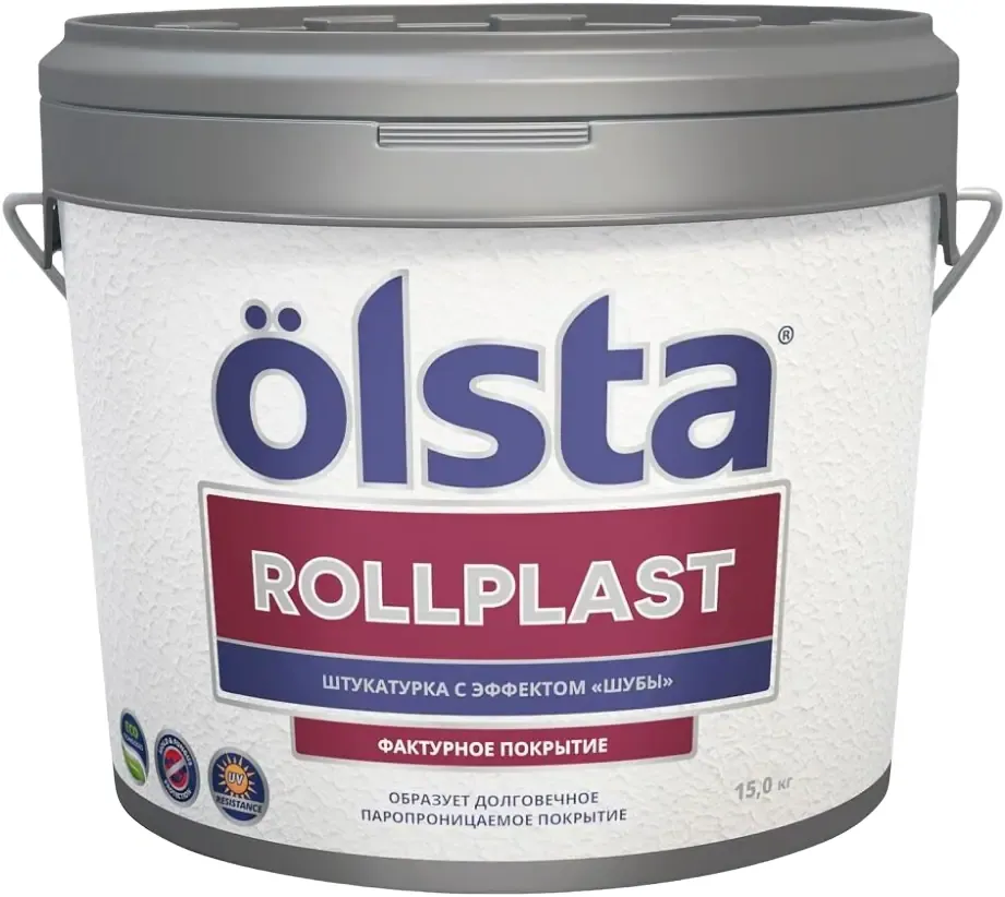 Штукатурка с эффектом шубы Olsta Rollplast 15 кг