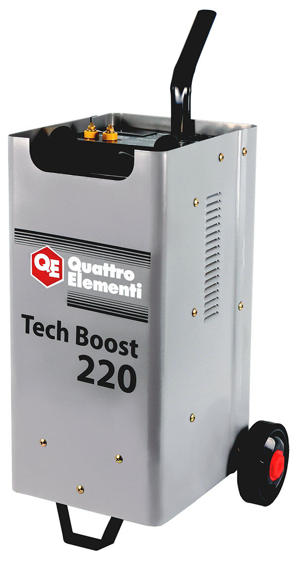 Пуско-зарядное устройство QUATTRO ELEMENTI Tech Boost 220 (12 / 24 Вольт, заряд до 30А, пуск до 200 А, 15 кг)