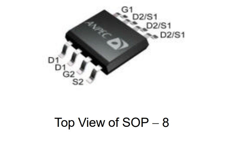 Микросхема APM4910KC-TRG Dual N-Channel MOSFET 30V/7A 30V/10A SOP8 ANPEC