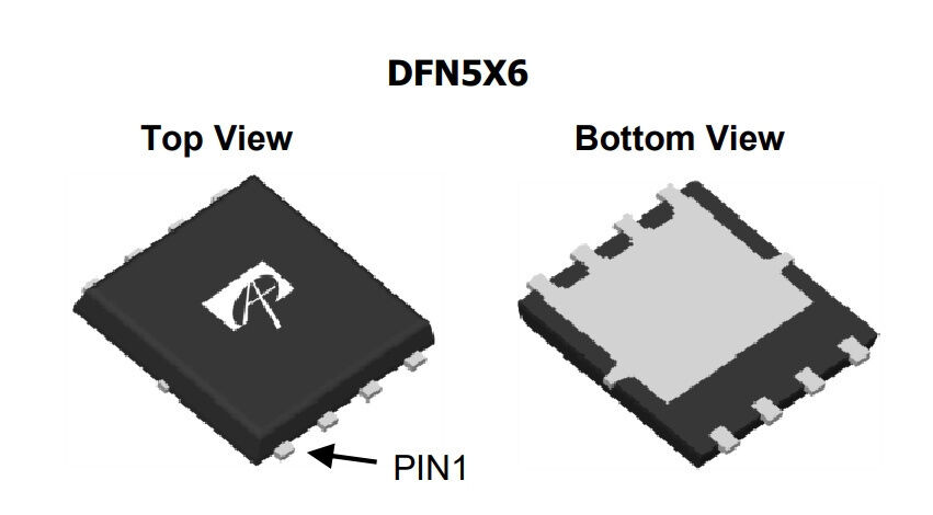 Микросхема AON6754 N-Channel MOSFET 30V 85A DFN5x6