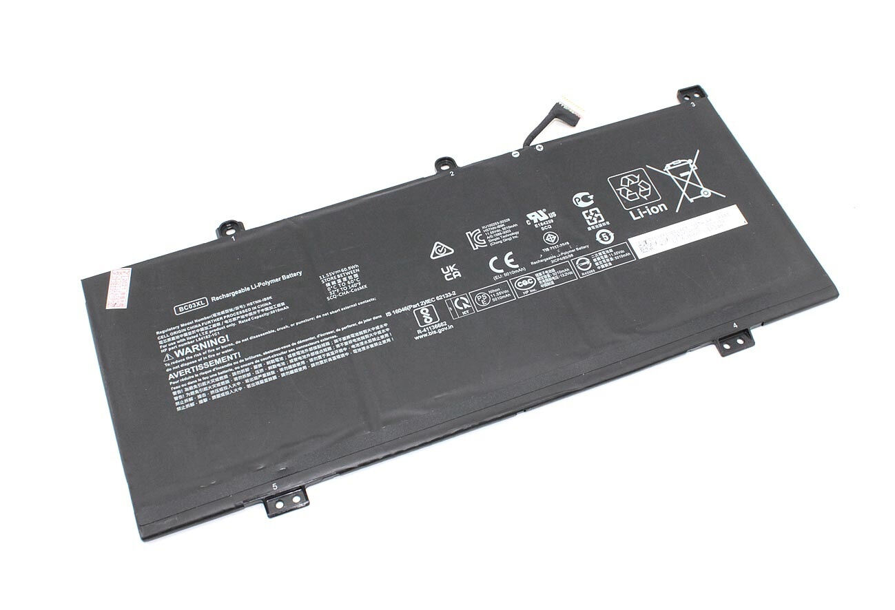 Аккумулятор для HP Chromebook x360 14C-CA ORG (11.55V 5010mAh) p/n: BC03XL