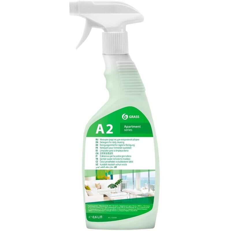 Моющее средство для ежедневной уборки Grass Apartament series А2 0.6 л (концентрат)