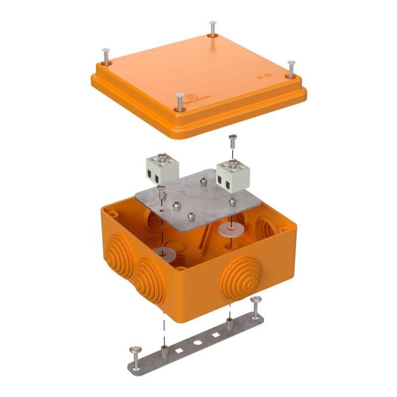 Коробка огнестойкая 100х100х50мм ip55