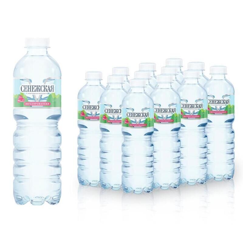 Вода питьевая Сенежская негазированная 0.5 л (12 штук в упаковке)
