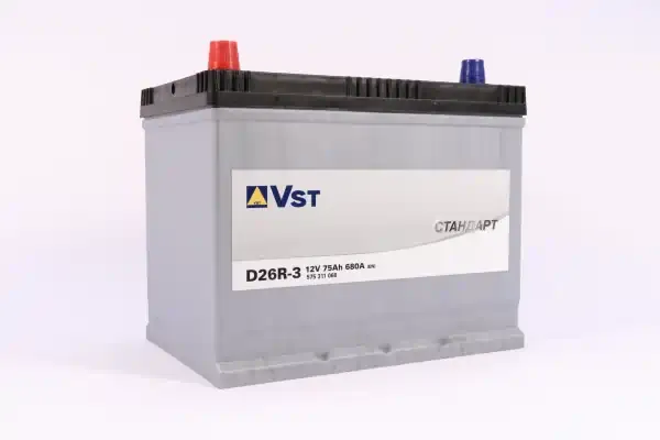 Аккумулятор Asia 75 А/ч о.п. Varta VST Стандарт ток 680 258 х 174 х 223