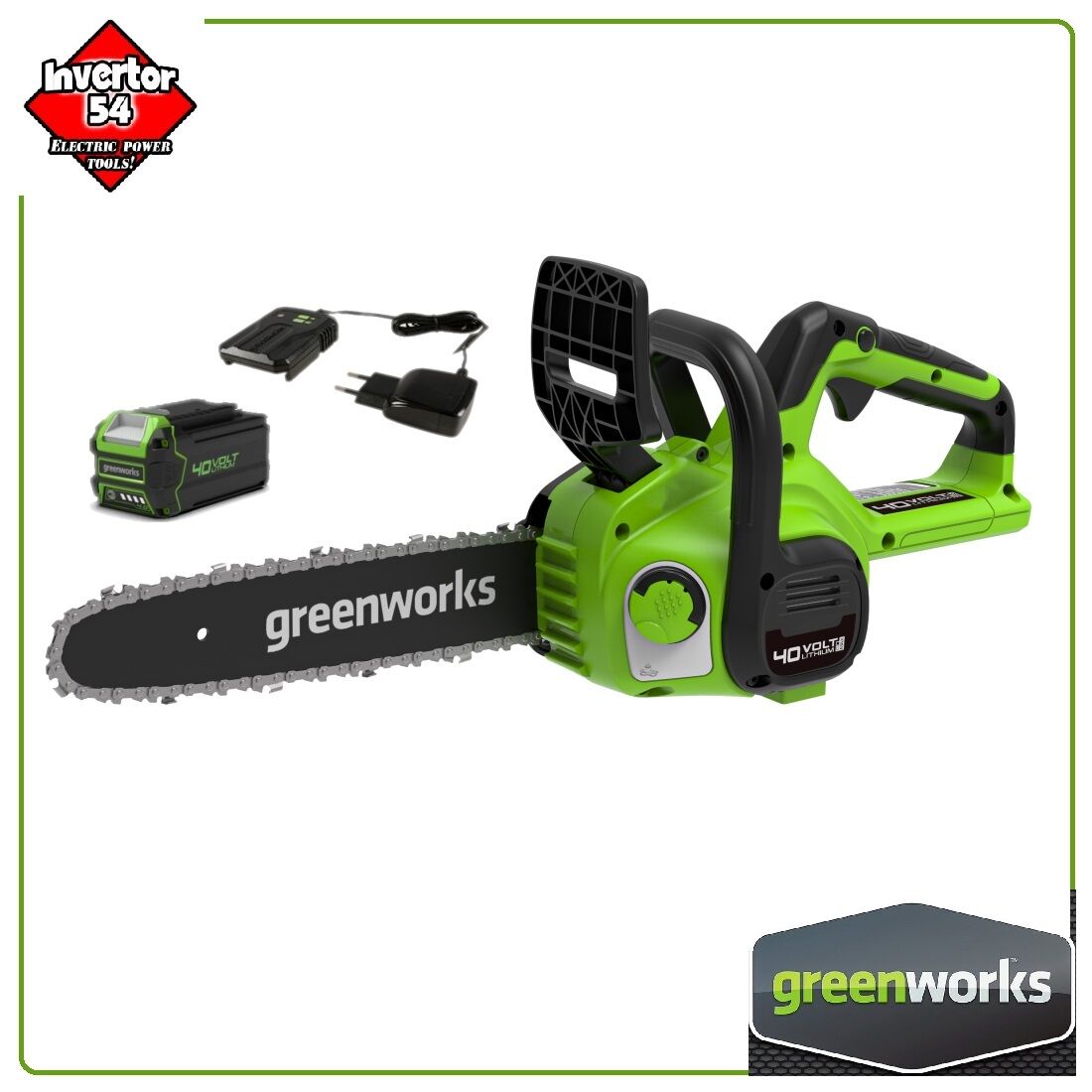 Цепная пила Greenworks аккумуляторная G40 CS30 IIk 2