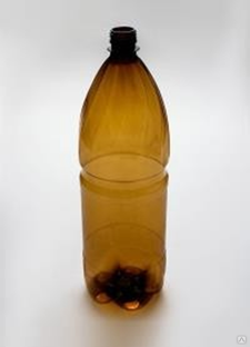 Бутылка пластиковая 2 л коричневая Пивная 32 г 