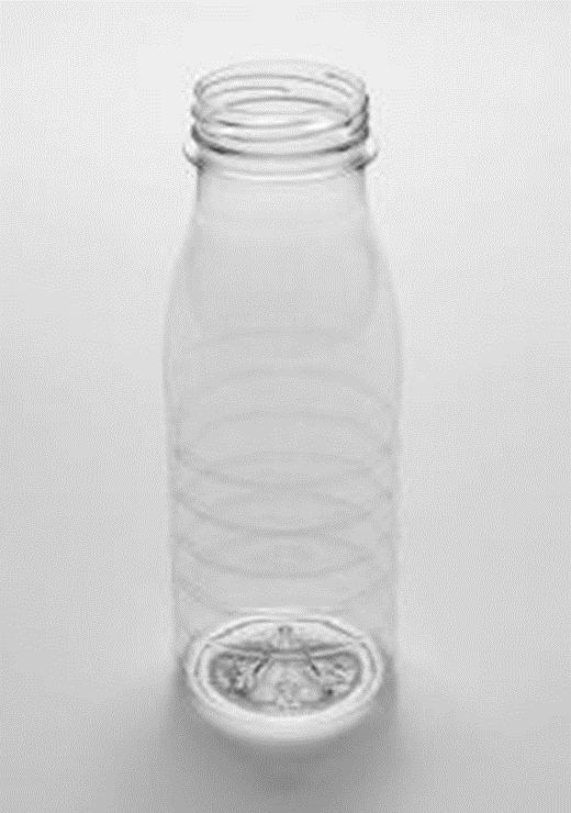 Бутылка пластиковая 0,25 л Круглая с ребрами 14 г
