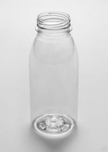 Бутылка пластиковая 0,3 л прозрачная Круглая гладкая 21 г 