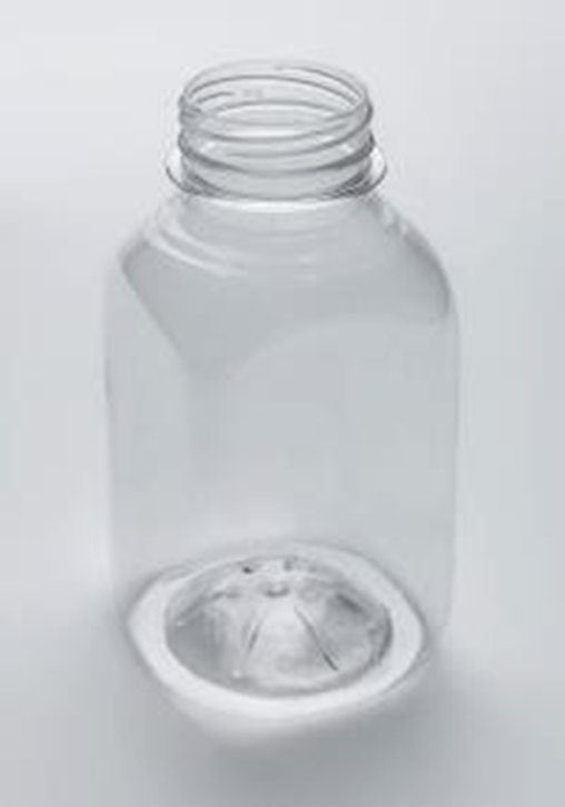 Бутылка пластиковая 0,3 л прозрачная Квадратная 17 г