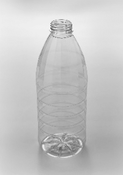 Бутылка пластиковая 1,5 л Круглая с ребрами 31,5 г
