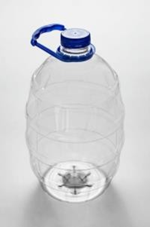 Бутылка пластиковая 3 л прозрачная Бочонок комплект (Ручка+Крышка) 60,5 г