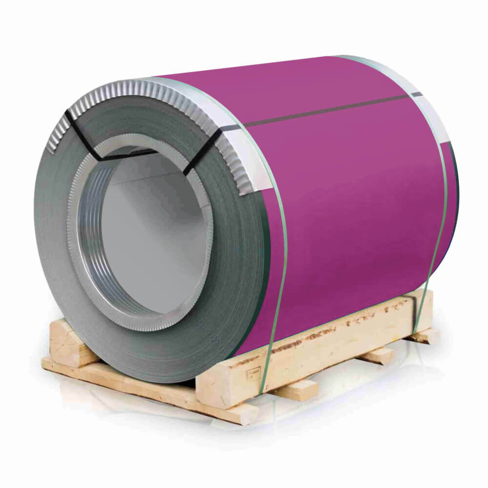 Рулон стали полиэстер RAL4006 Пурпурный 0,45х1250 мм