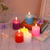 LADECOR Набор свечей, 2 шт, 5x5 см, парафин, 6 цветов #6