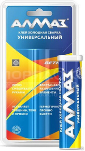 Клей холодная сварка "Алмаз-пресс" 30 г (батарея). арт. AZ-0137 