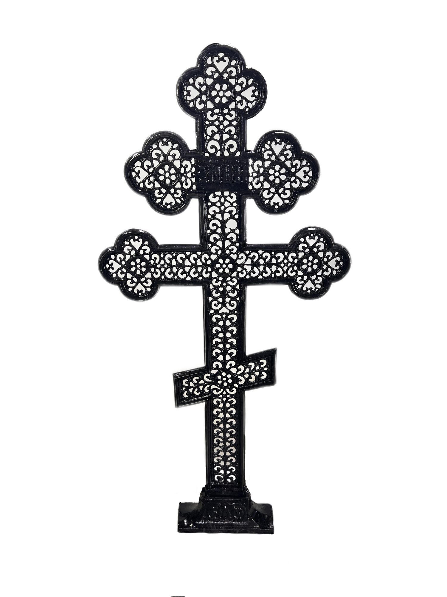 Крест на кладбище Чугунный № 4