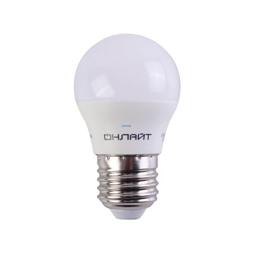 Лампа светодиодная LED 6 Вт E14 белый матовый шар ОНЛАЙТ