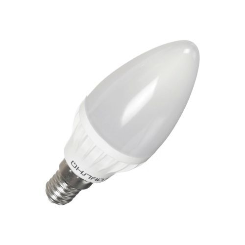 Лампа светодиодная LED 6вт Е27 4000 К белая матовая свеча PROMO "ОНЛАЙТ"